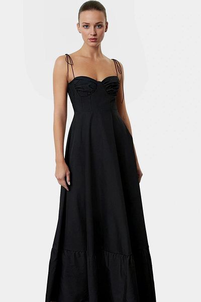 PayBuy Maxi a Line Heart Neckline Cotton Dress Durable Material for Daily and Special Occasions