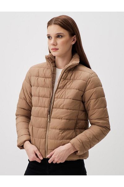 Jimmy Key Double Sided Mink Slim Fit Puffer Jacket