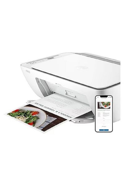 HP طابعة DeskJet Ink Advantage 2875 اللاسلكية للطباعة والنسخ والمسح الضوئي - أبيض