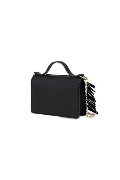 Love Moschino BUCĂTĂ PU GRS FRANGE NEGRU