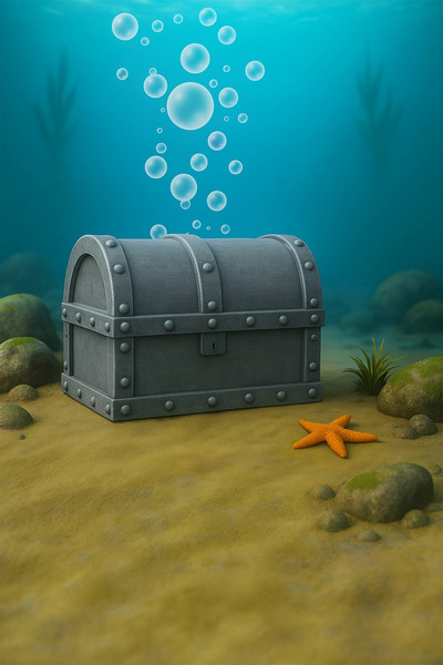 Akvaryum Hazine Sandığı Hava Taşı ( Gri ) Akvaryum Hava Taşı Fanus , Küçük Ak...