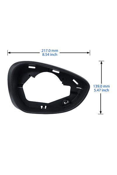 Choice Black Right Side O/s Electric Wing Door Mirror Frame Cover For Ford Fiesta Mk7 2008-17