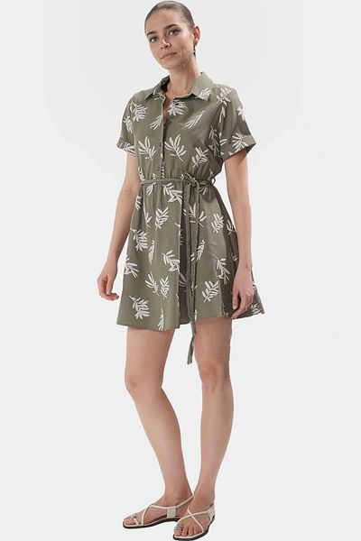 PayBuy Summer Floral Mini Dress Skater Fit 50% Cotton Comfortable Casual Style Durable Material