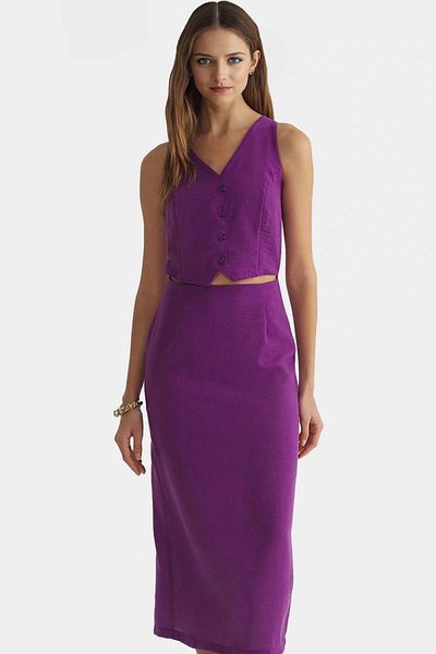 PayBuy Women's A-Line Midi Woven Dress Summer Casual Stylish Long-Lasting Perfect Fit Look