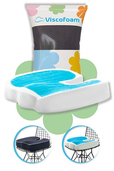 Viscofoam Anti-Sweat Orthopedic Sitting Cushion Coccyx Sitting Cushion Visco Sitting Cushion