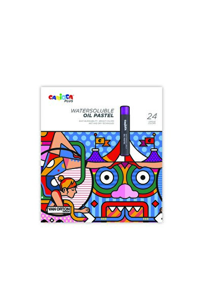 CARIOCA CARİOCA PLUS WATERSOLUBLE YAĞLI PASTEL 24LÜ (SUDA ÇÖZÜNÜR)