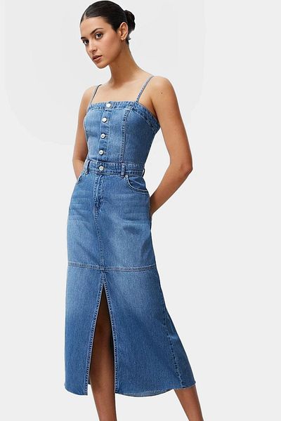 PayBuy Maxi Denim Dress Bodycon Fit Summer Casual Comfortable Cut Long Lasting Special Design