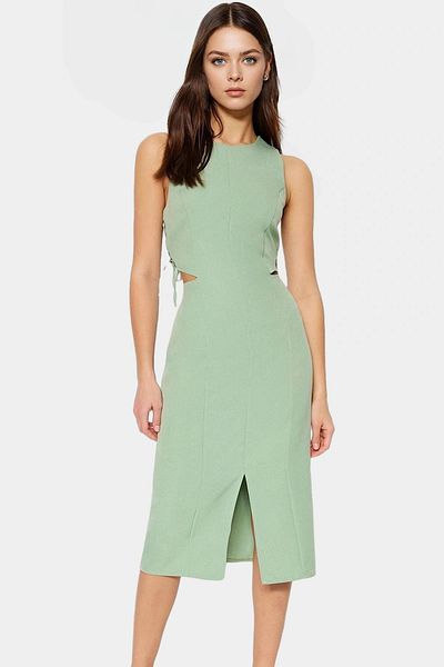PayBuy Summer Sleeveless Bodycon Dress Woven Fabric Stylish Midi Quality Craftsmanship Long Lasting