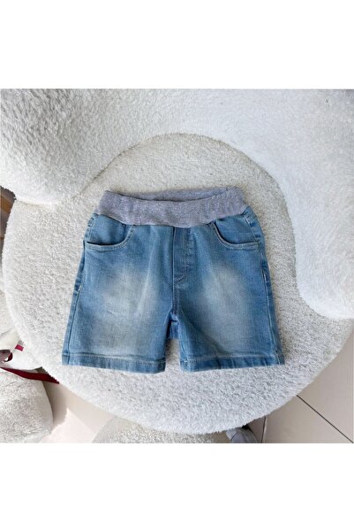 Overdo Erkek Bebek Beli Lastikli Rahat Kalıp Kot Şort