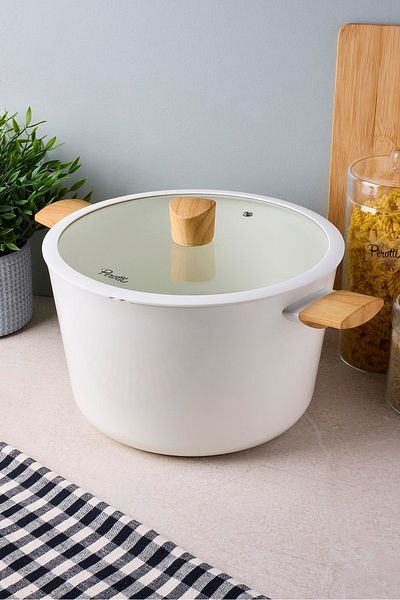 Perotti Danish Cook Beige Extra Deep Pot with Induction Base 26X17 cm