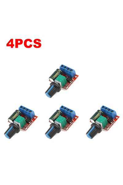 Shunmaii 4 Pcs 1-5pcs 5a 90w Pwm 12v Dc Motor Speed Controller Module Dc-dc 4.5v-35v Low Voltage Motor Speed