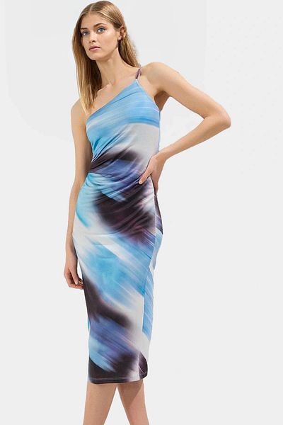 PayBuy Stylish Bodycon Midi Dress Slim Strap Polyester Fabric Zarifane Design for Daily and Special Occasions