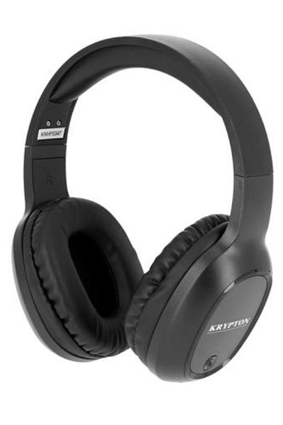 KRYPTON KNHP5347 Wireless and Wired Mode Bluetooth Headphone - Black