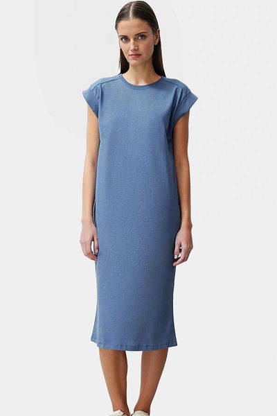 PayBuy Women's Plain T-Shirt Dress Relaxed Cut Short Moon Sleeve 100% Cotton Carefully Selected Use
