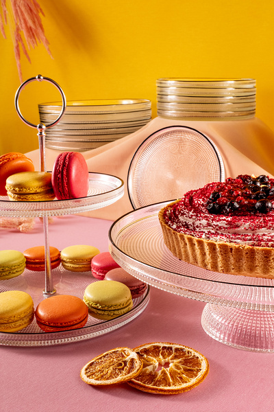 Fecra Loren 14 Parça Servis ve Sunum Seti Siyah Fileli