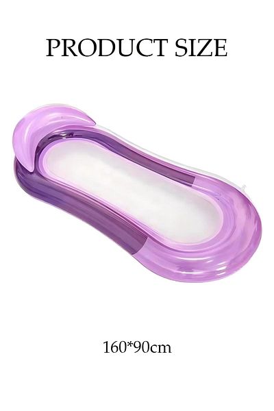 Generic Inflatable Swimming Pool Floating Bed Lounger Raft 160*90cm Floating Mat Inflatable Floating Toy