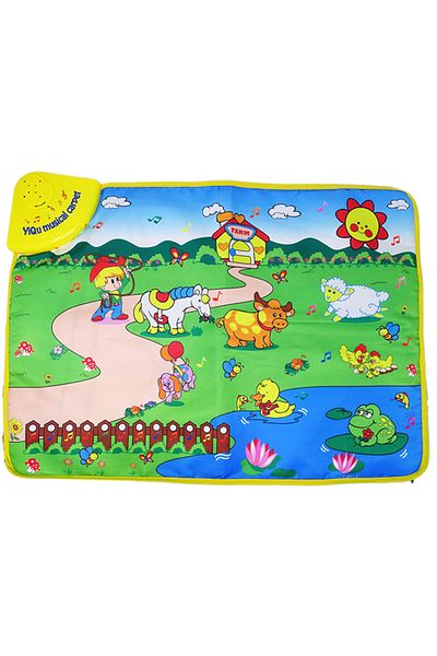 Salamandra Covor Muzical de Jucarie pentru Copii Salamandra Kids cu Melodii si Lumini - La Ferma -