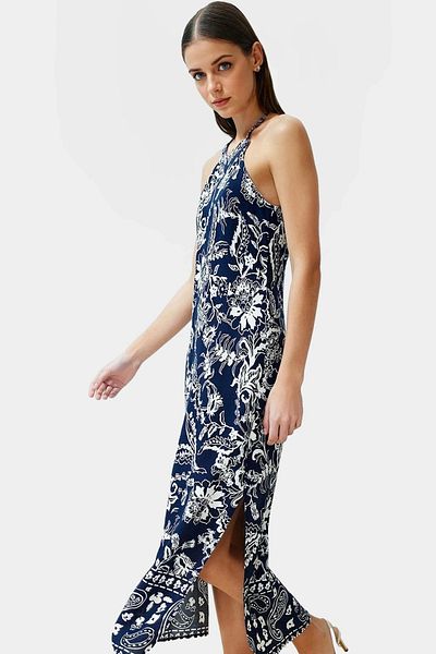 PayBuy Stylish Floral Patterned Viscose Maxi Dress Comfortable A-Line Casual Style and Elegant Design