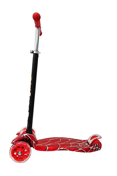 Salamandra Children's scooter with light-up wheels, red