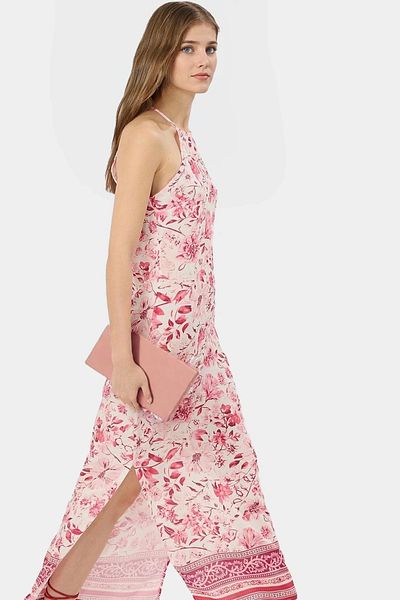 PayBuy Stylish Floral Patterned Viscose Maxi Dress Comfortable A-Line Casual Style and Elegant Design