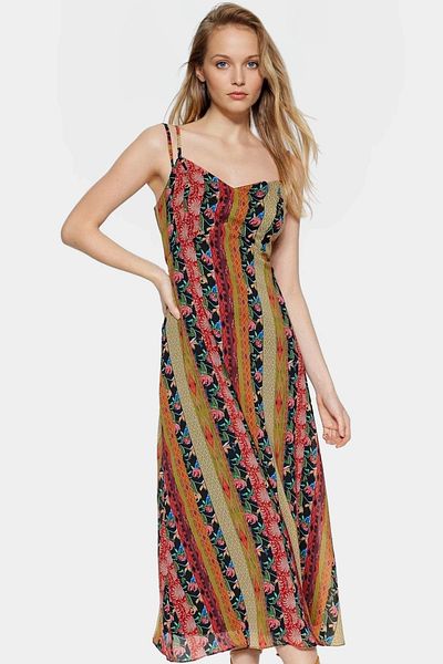 PayBuy Summer Multi-Pattern A-Line Maxi Dress Chiffon Woven High Quality Trend Design
