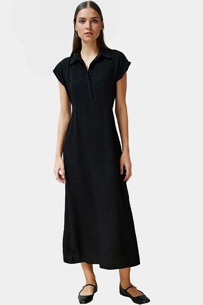 PayBuy Maxi Woven Dress Viscose Polyamide a Line Casual Style Stylish Appearance Carefully Selected
