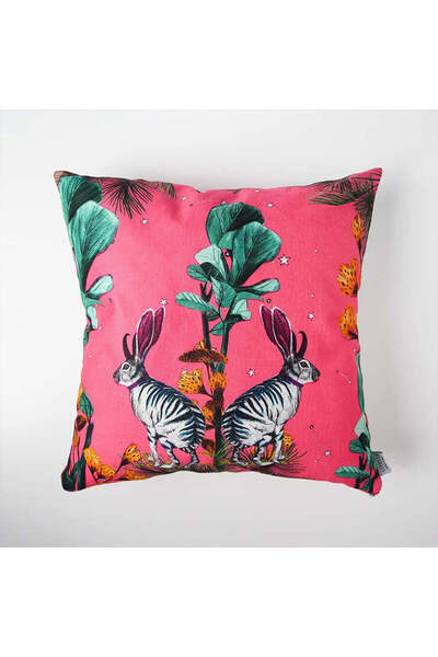 VİTELLİ Wonderland Pembe Tavşan Dekoratif Yastık