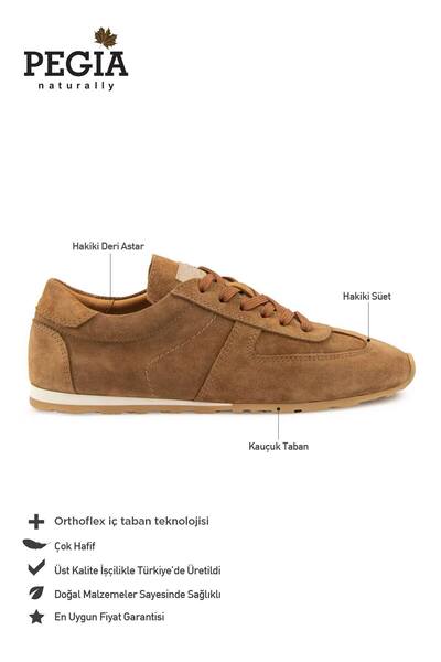 Pegia Flex Γνήσιο Suede Sneaker 600100