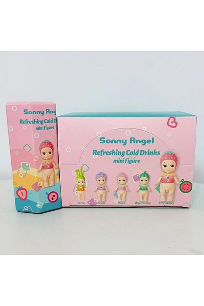 Choice Random 1pcs 2025 Sonny Angel Blind Box Refreshing Cold Drinks Series Mini Anime Figures Ornaments Do