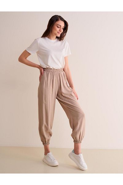 Jimmy Key Pantaloni skinny din nurcă cu talie obișnuită