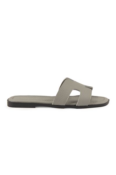 Pegia Γυναικείες δερμάτινες παντόφλες Vibe 215540