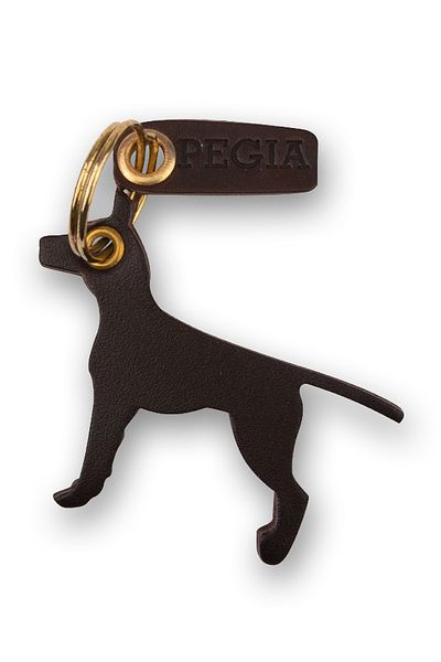 Pegia Dog 2 Δερμάτινο μπρελόκ 25an02