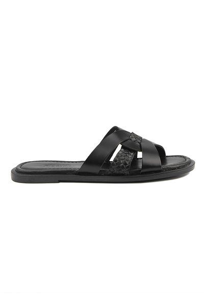 Pegia Papuci de damă din piele tricotată DG6013