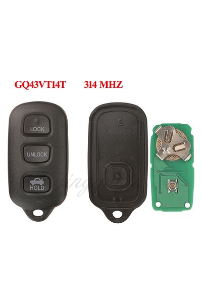 jingyuqin 4b Trunk Gq43vt14t Remote Car Key Alarm Gq43vt14t/hyq12bbx/1512y/12ban 314mhz For Toyota C