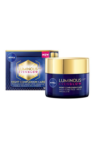 NIVEA Face Cream Night Repair, Luminous 630 Even Glow Spot Darkening Protection, 50ml