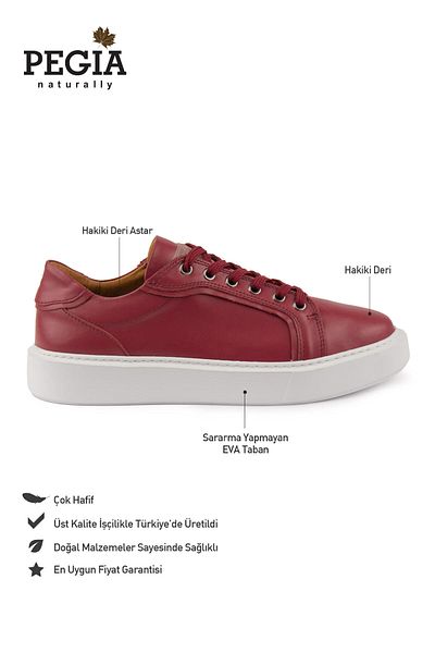 Pegia -Star Genuine Leather Sneaker- Model Number: 500970