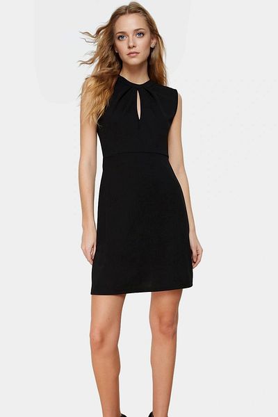 PayBuy Women's Mini a Line Crepe Dress Choker Collar Knitted Summer Long Lasting Carefully Selected Comfortable Use