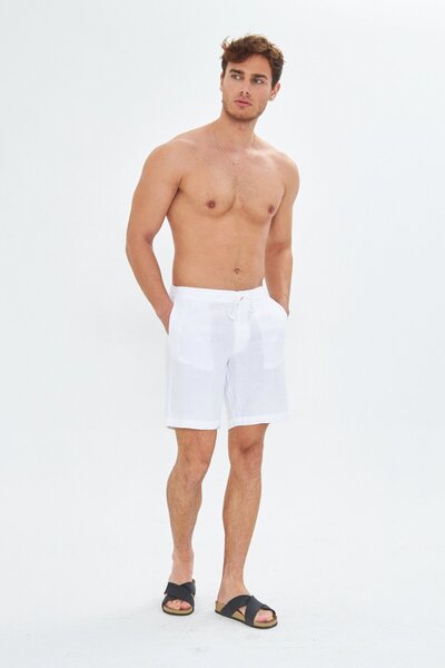 Whitefin Men's Linen Shorts