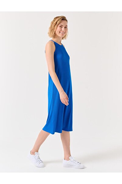 Jimmy Key Rochie de bază fără mâneci, albastru închis, cu decolteu rotund