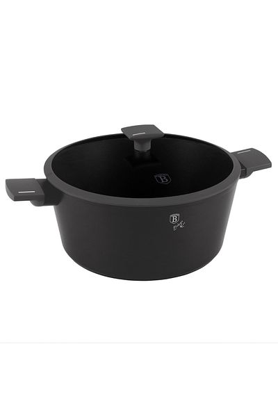 Berlinger Haus Pot With Lid, 30 Cm Anthracite Bh 8133