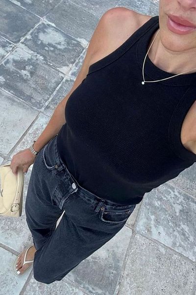 meyou bags Ribbed Halter Crop Body Tank Top