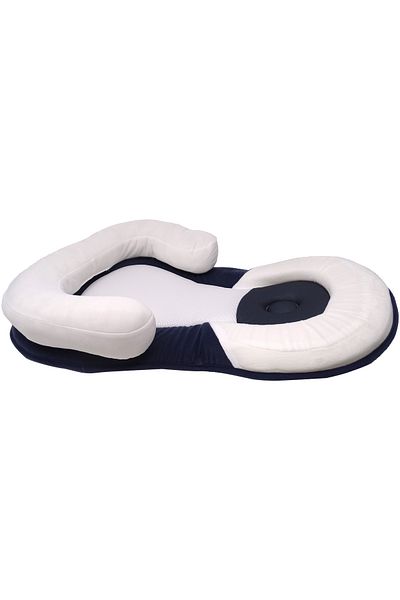 Salamandra Special Head Support Pillow for Babies and Newborns, Adjustable, White/Blue Salamandra Kids