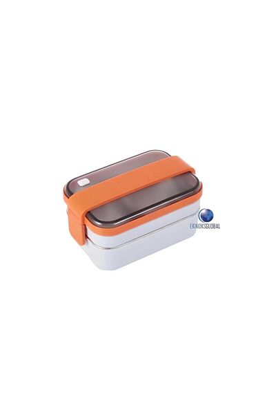 Vagonlife Double Layer Stainless Steel Food Container Lunch Box Lunch Box Gray Bl20183