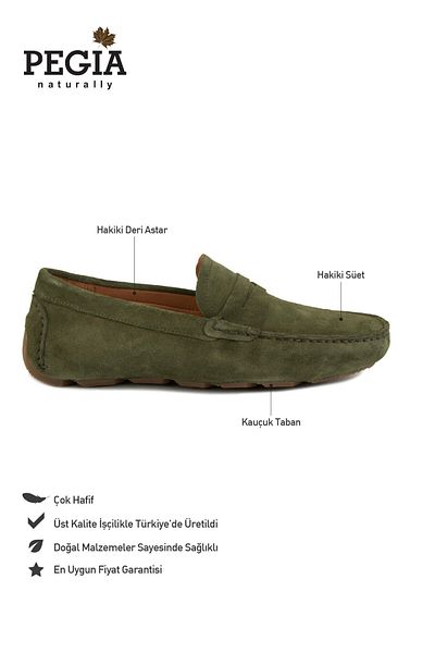 Pegia Γνήσια Suede Ανδρικά Παπούτσια Loafer 500901