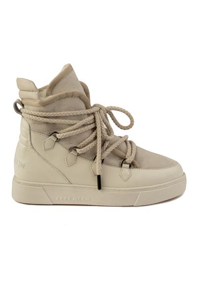 Cool Moon Γούνινες Suede Lace Up Γυναικείες Μπότες 365060