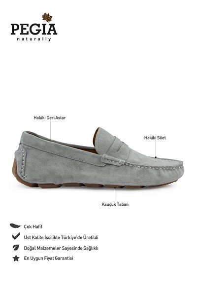 Pegia Γνήσια Suede Ανδρικά Παπούτσια Loafer 500901