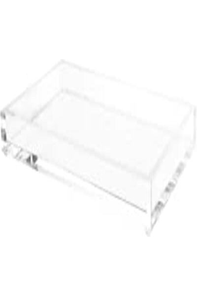 SMARTPOINTS صينية أكريليك مستطيلة شفافة مزخرفة - منظم أدوات مائدة عصري بسيط ل...