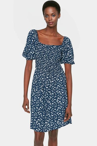 PayBuy Floral Pattern Mini Dress Viscose Fabric Comfortable Fit Casual Style Distinguished Material Quality Craftsmanship