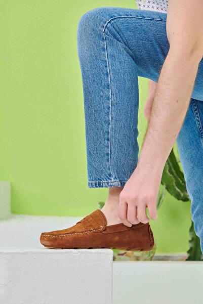 Pegia Чоловічі туфлі-мокасини з натуральної замші 500901