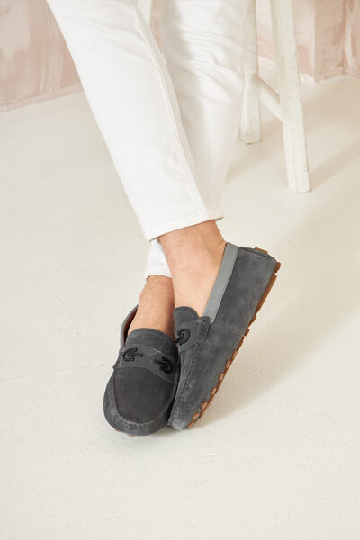 Pegia Genuine Suede Men's Buckle Loafer 500909